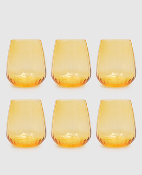 La Reine Set of yellow glasses JOY 6 pcs JOYDOF