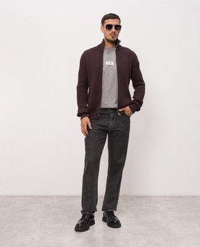 Maison Margiela MM6 Grey melange T-shirt with patch SH0GC0071M20170