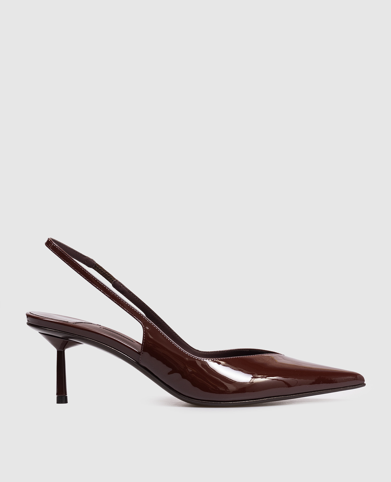 

Vivienne burgundy patent leather slingbacks Le Silla