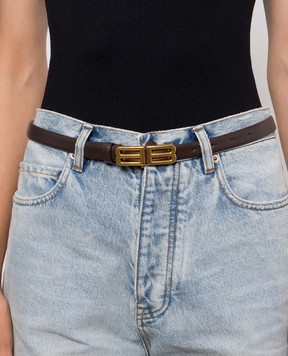 Balenciaga Brown leather belt 8687612ACKI