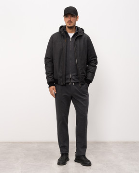 MooRER ONIRO gray wool down jacket ONIROFFL