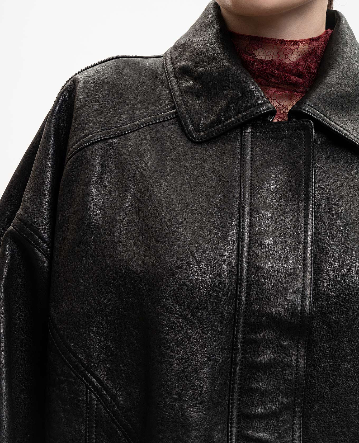

Black leather jacket Dolce&Gabbana