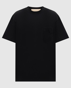 Valentino Black cotton T-shirt 8V0MG16IBGP