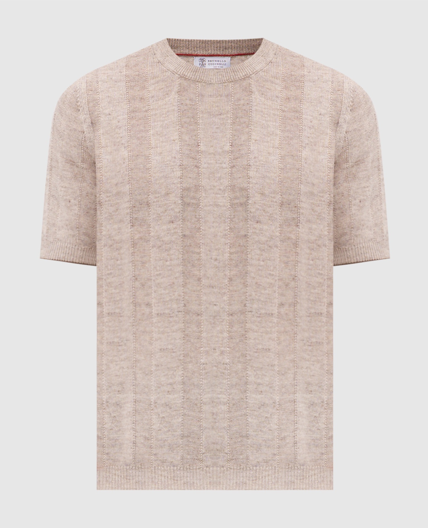 Beige linen t-shirt
