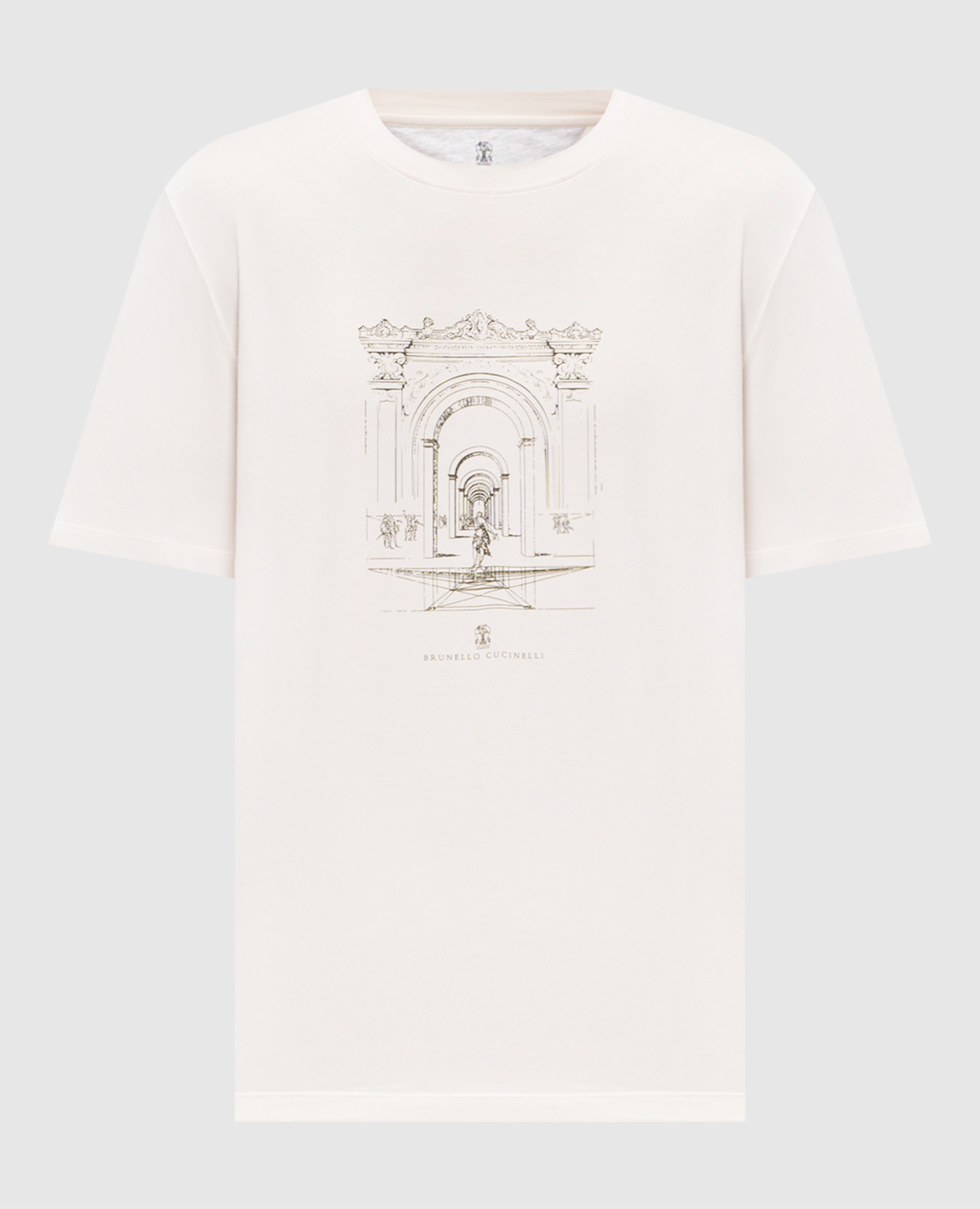 Ivory printed T-shirt