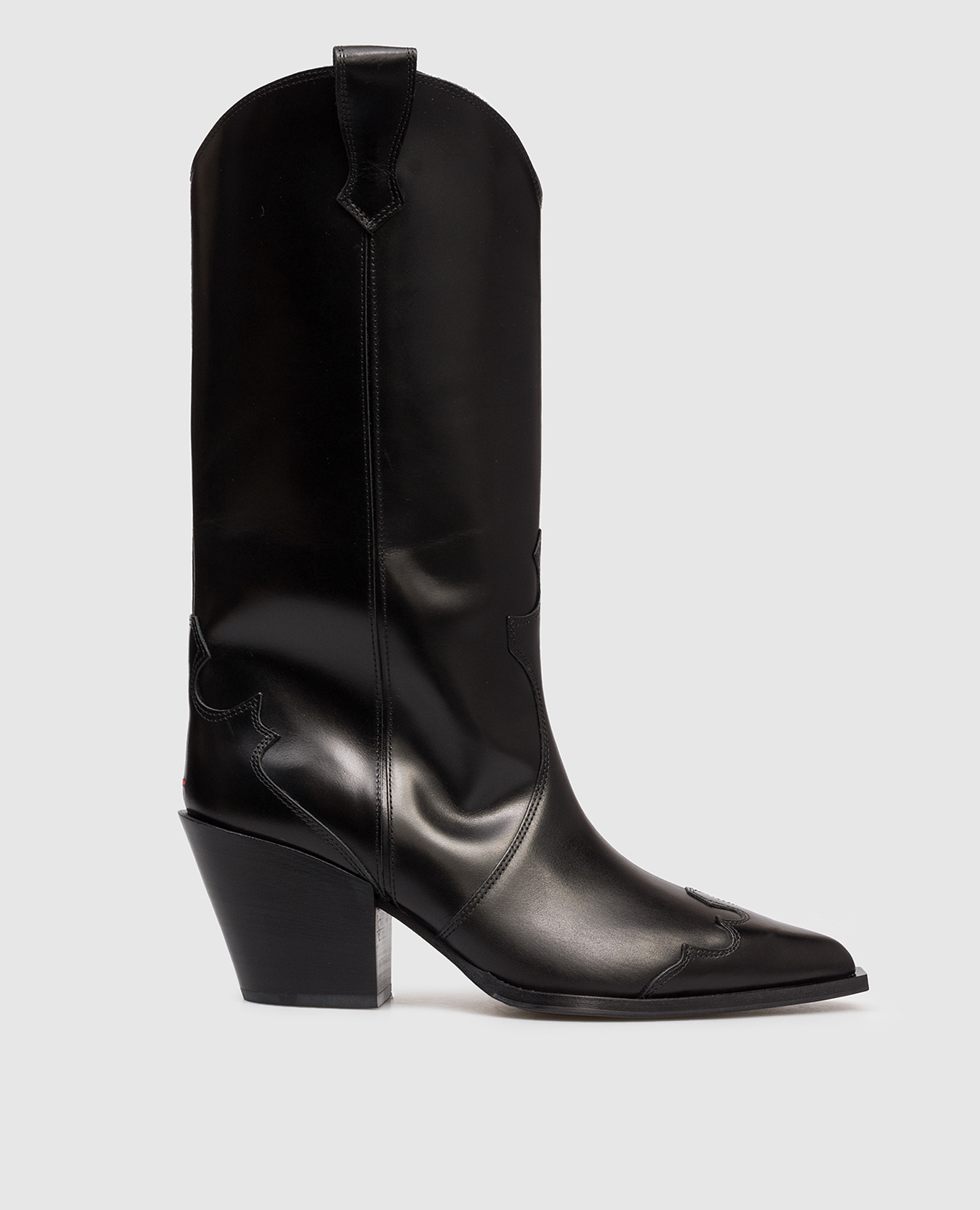 

Black leather cossacks Ariel Aeyde