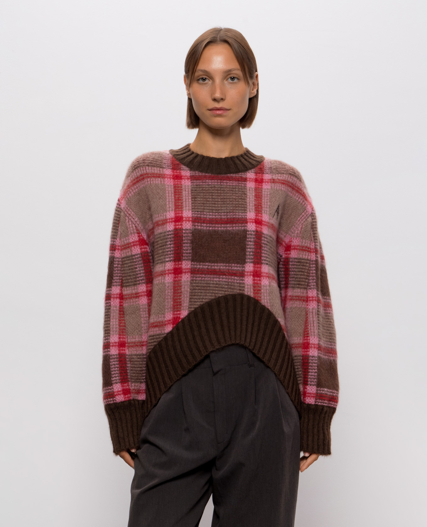 Checked wool sweater The Attico 3