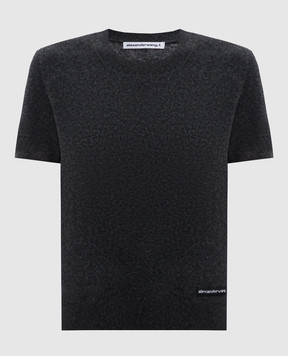 Alexander Wang Grey wool top with logo 4KC1261114