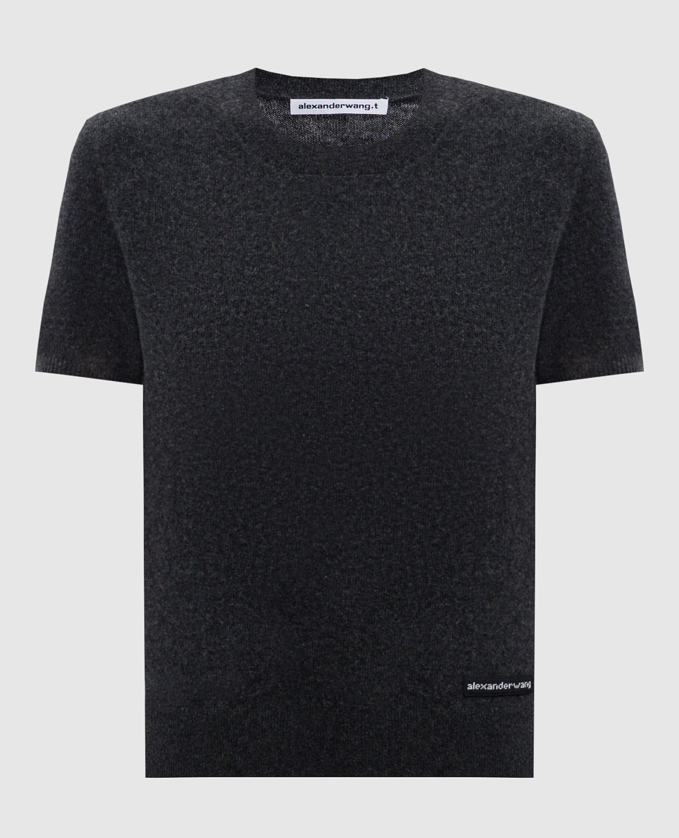 

Grey wool top with logo Alexander Wang