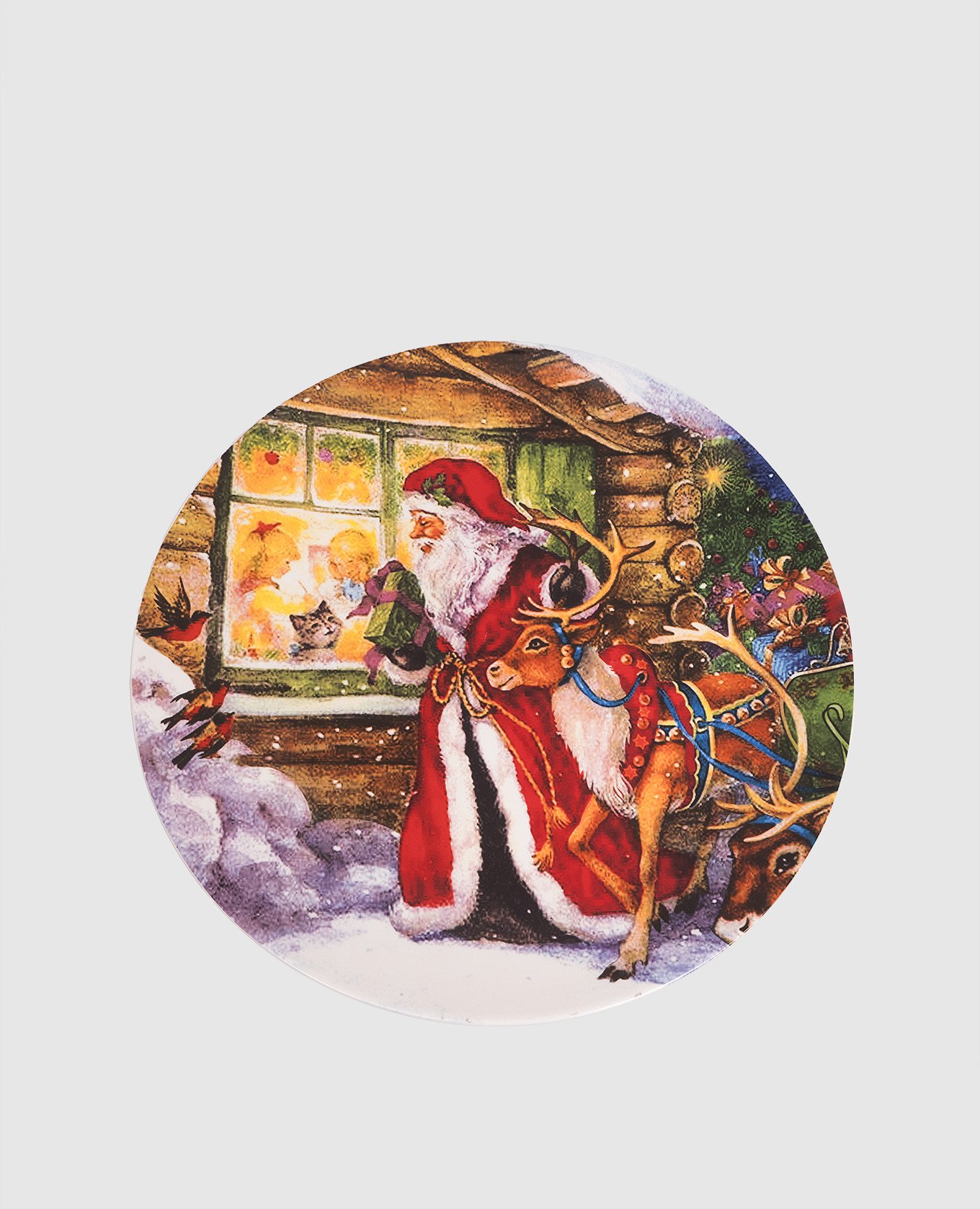 

Porcelain dish in a Christmas print Palais Royal, White