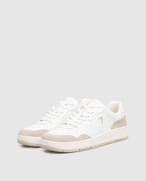 Trussardi Greyhound white leather sneakers N032S001057NMNS02L72