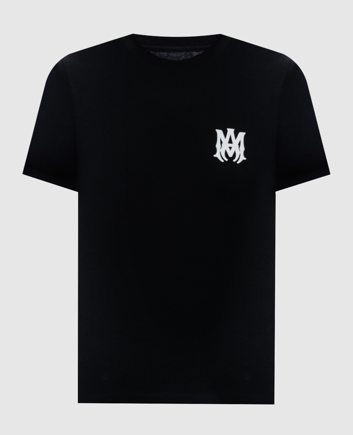 Black t-shirt with logo print