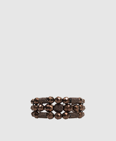 Brown beaded bracelet