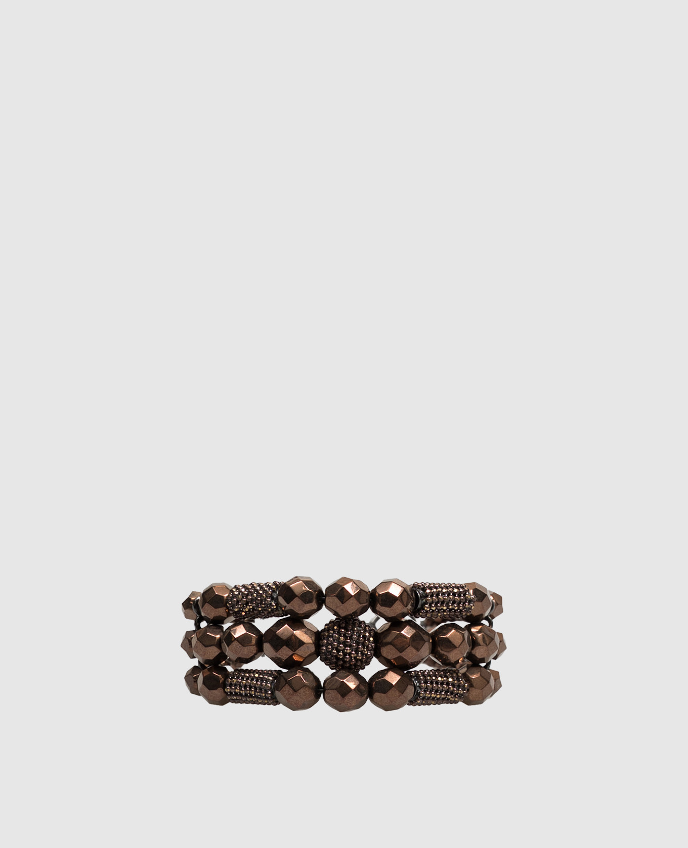 Brown beaded bracelet