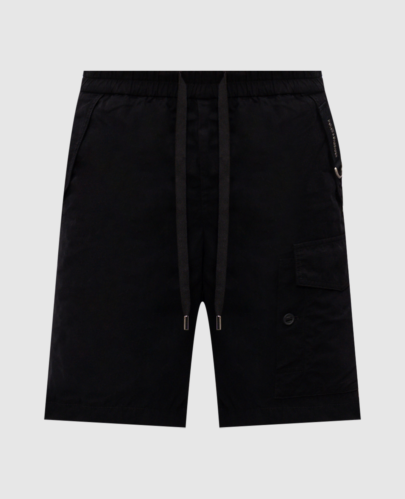 

Black shorts with textured logo Dolce&Gabbana