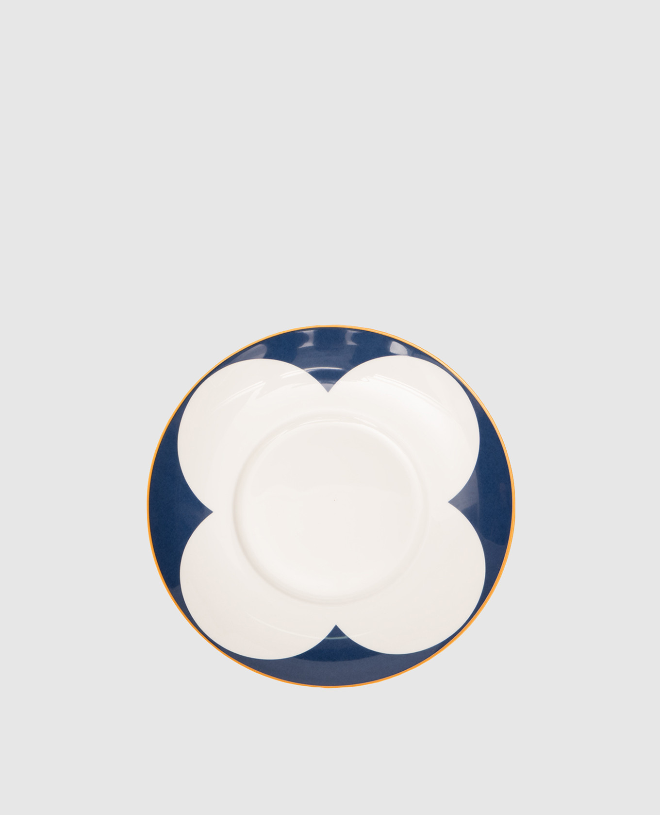 

White porcelain saucer for El Leon teacup Geminiano Cozzi 1765