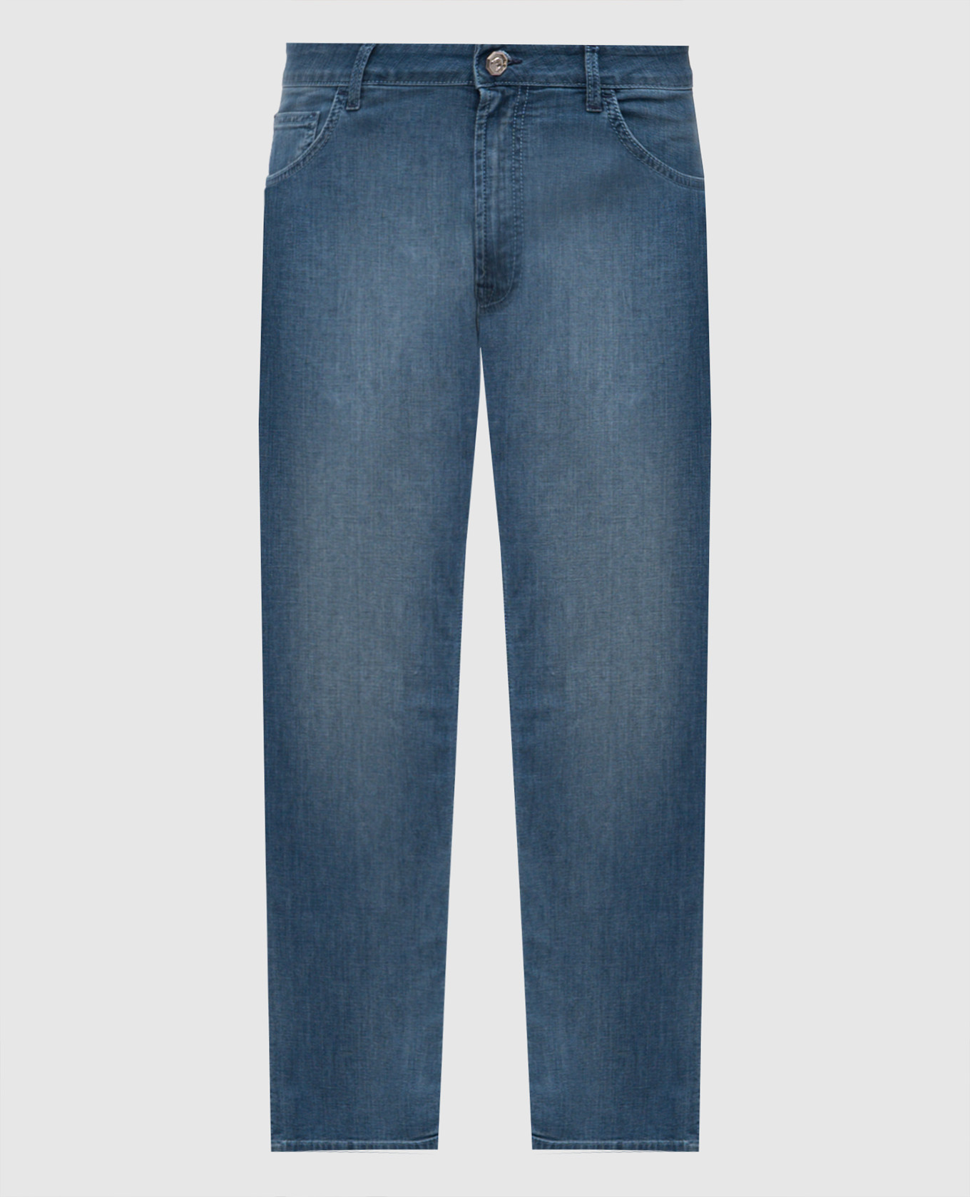 

Blue jeans with a worn effect Stefano Ricci, Light blue