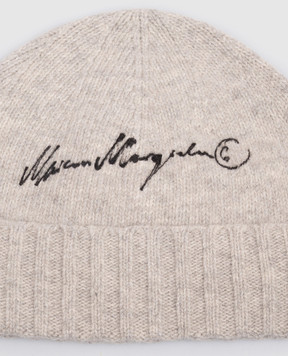 Maison Margiela MM6 Gray hat with wool S52TB0025M13288
