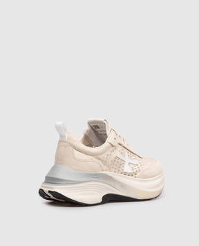 Premiata Beige Hill combination sneakers HILL8242