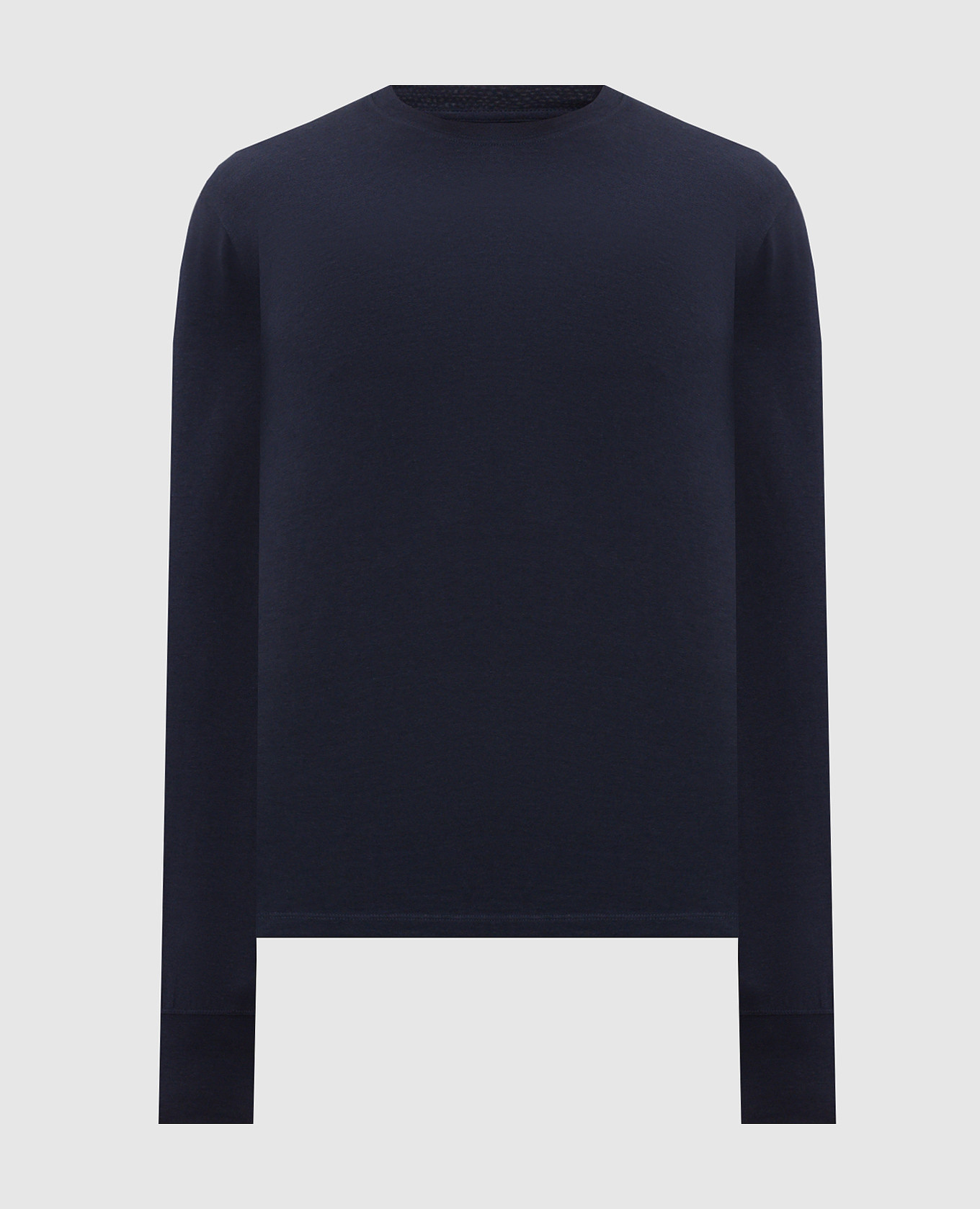 Blue longsleeve with monogram embroidery