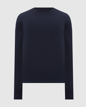 Tom Ford Blue longsleeve with monogram embroidery JCL006JMT012