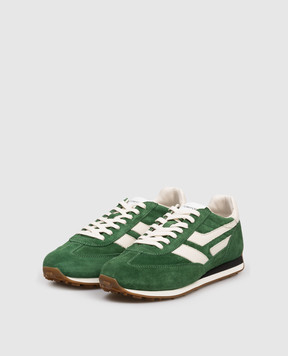 Tom Ford MICK green suede sneakers J1511LCL046N