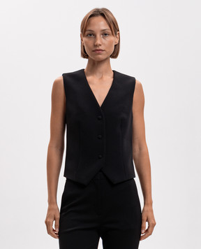 Twinset Black vest with lace 262AP2341