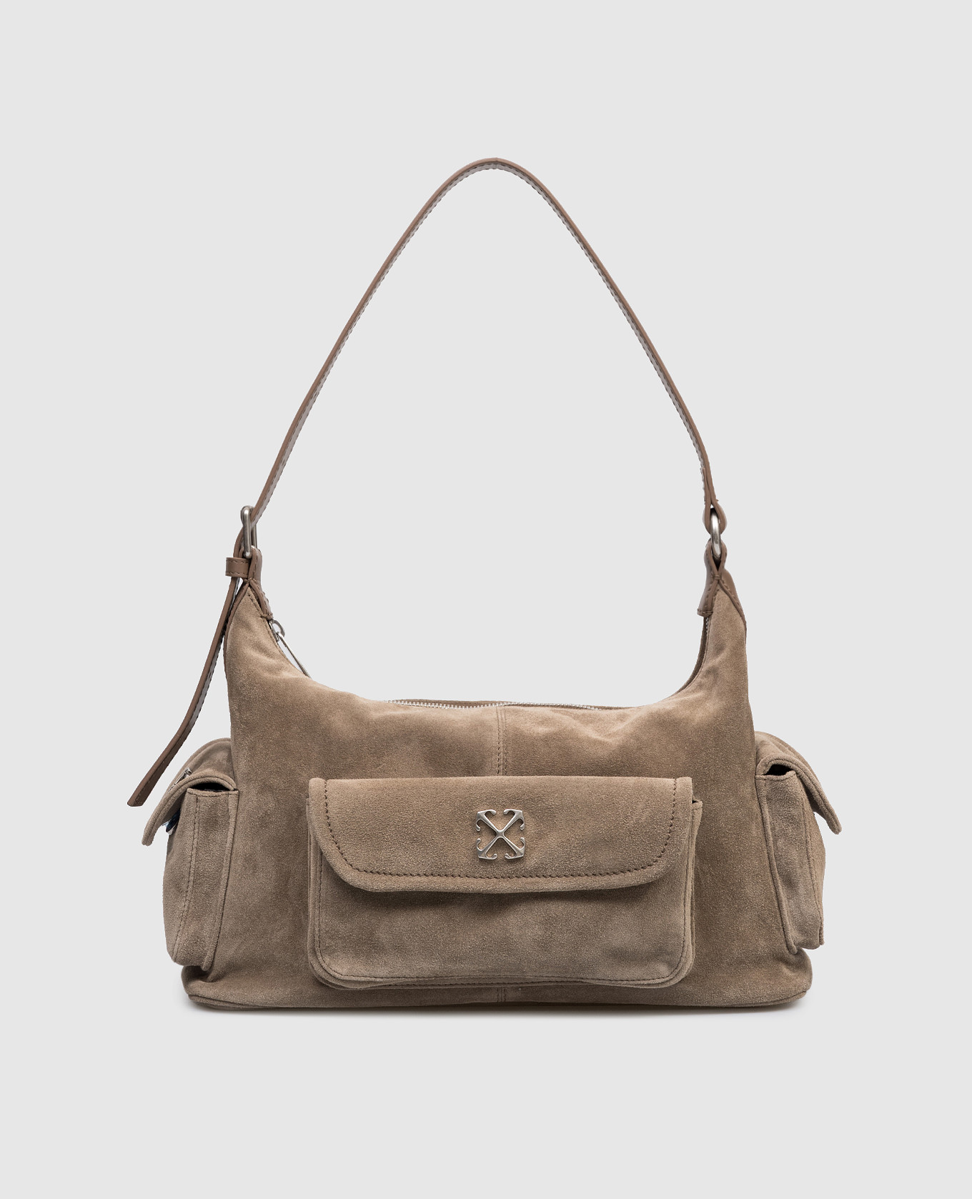 

Dumbo brown suede hobo bag Off-White