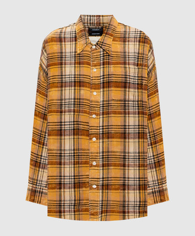 Brown checkered shirt