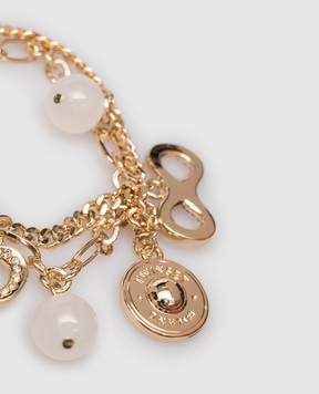 Twinset Gold-tone double-layer bracelet with pendant 261TA4432