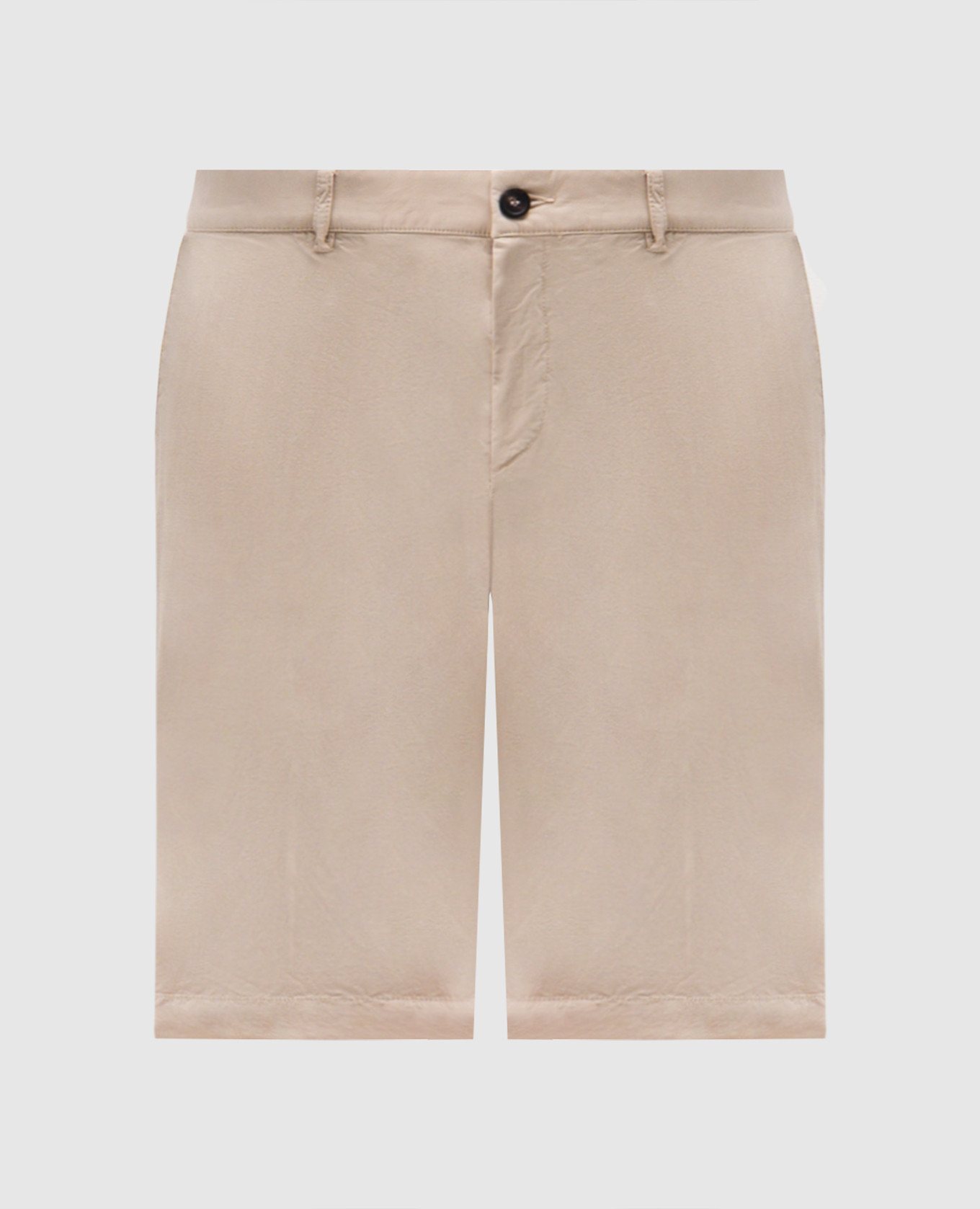 Beige shorts with logo