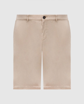 Peserico Beige shorts with logo R54799T2300800