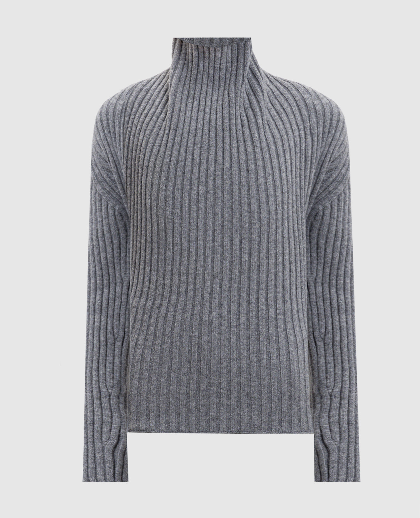 

Grey wool sweater with logo Victoria Beckham