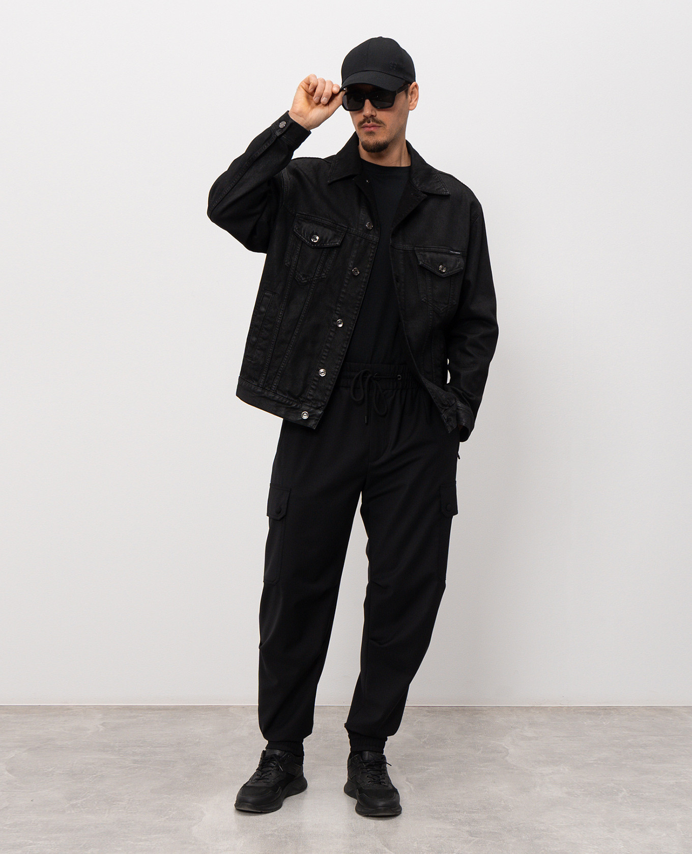 

Black wool cargo joggers Dolce&Gabbana