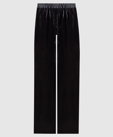 Gray velour pants
