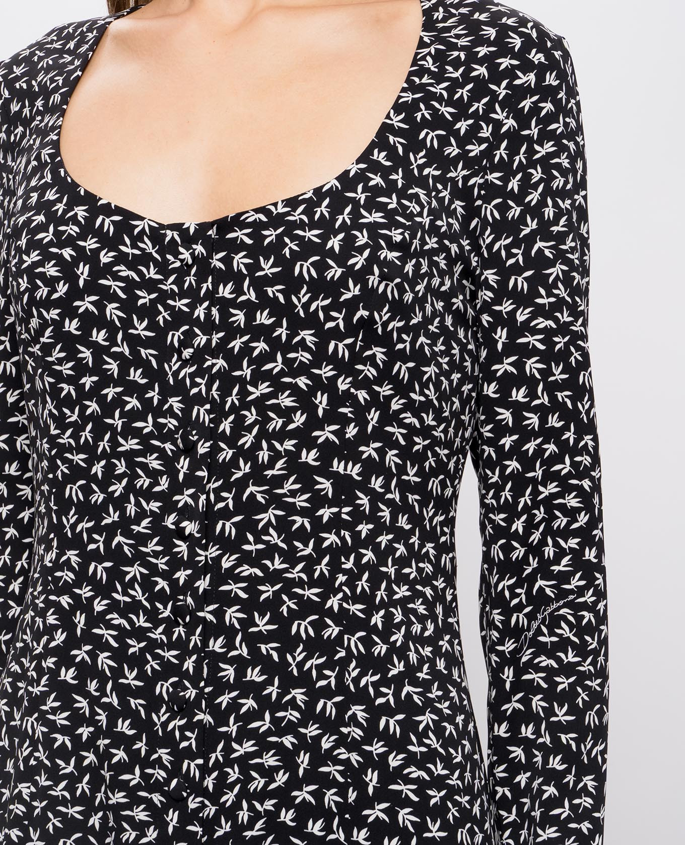 Black midi dress Dolce&Gabbana 4