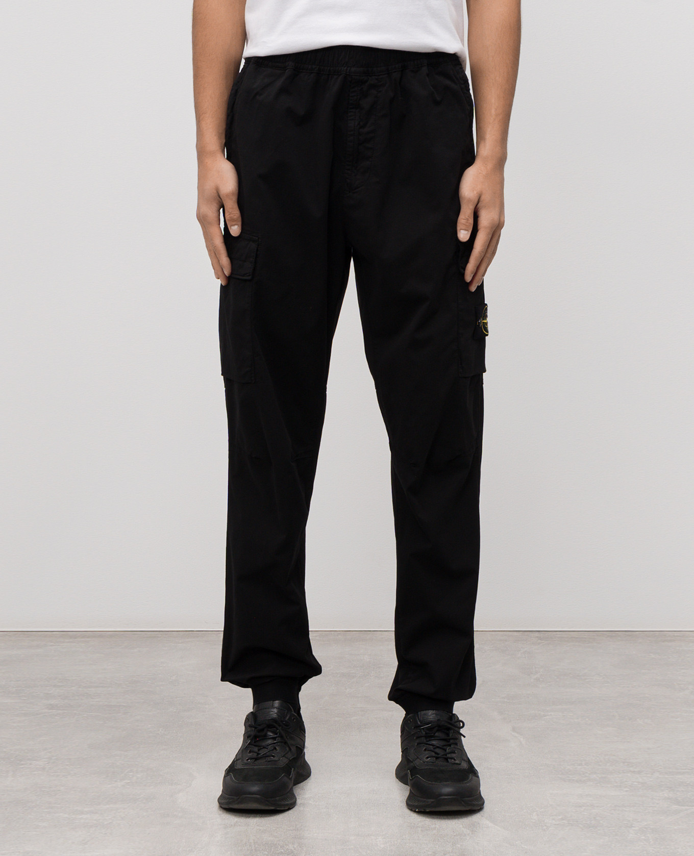 

Black joggers with logo Stone Island