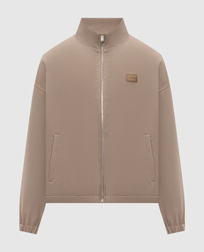 AMIRI Brown jacket with logo patch AMOUJA1135
