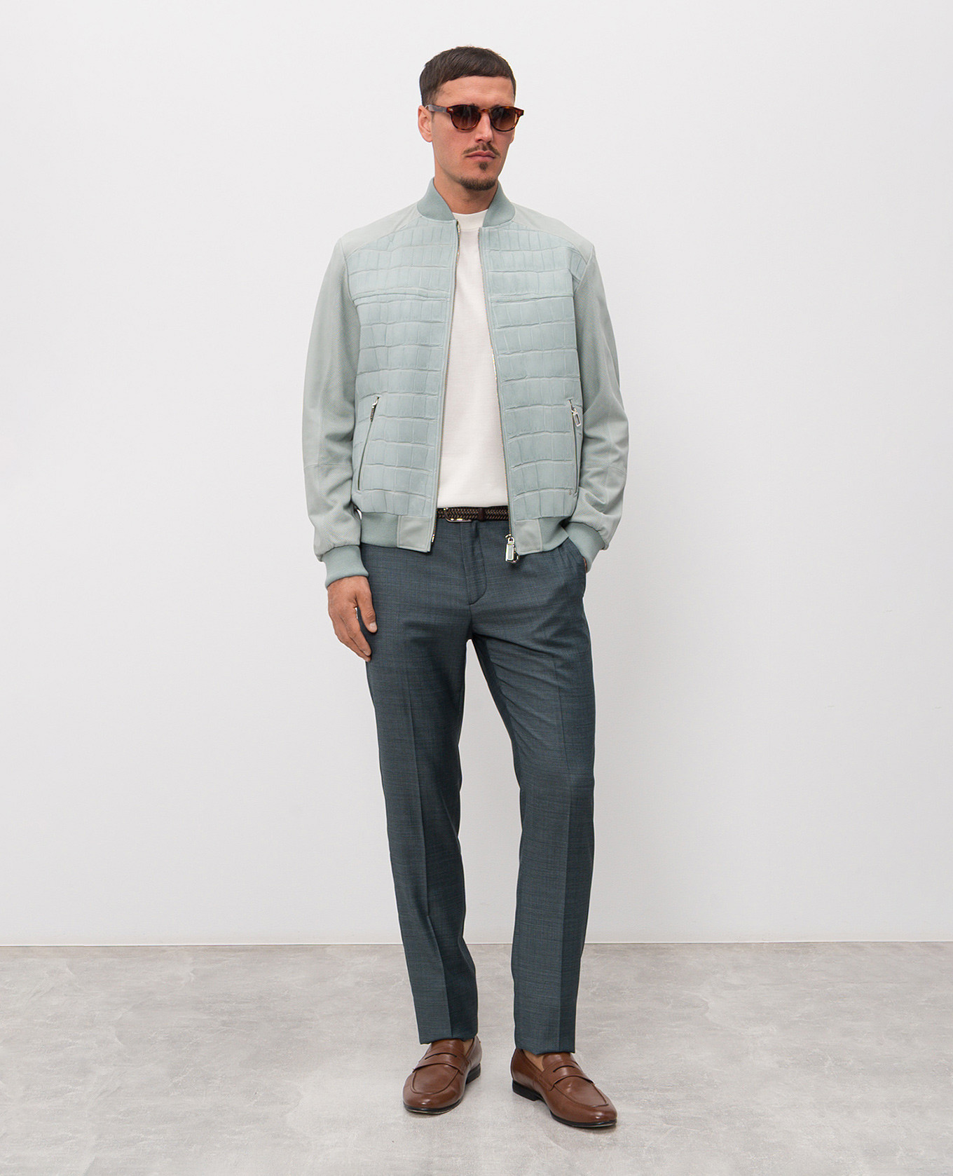 

Green wool pants Stefano Ricci