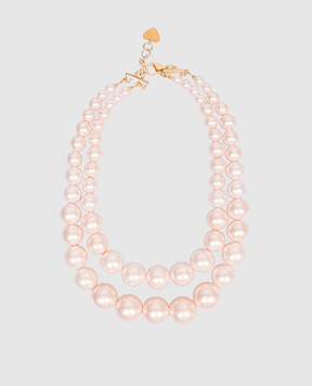 Dolman Bijoux Pink double layer necklace 75177