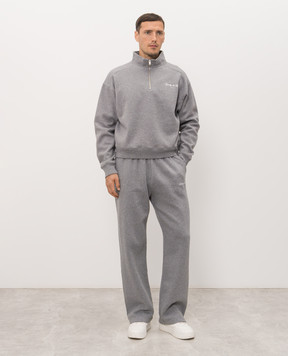 Sporty & Rich Grey insulated tracksuit with logo print ST10982000GY34PA088820