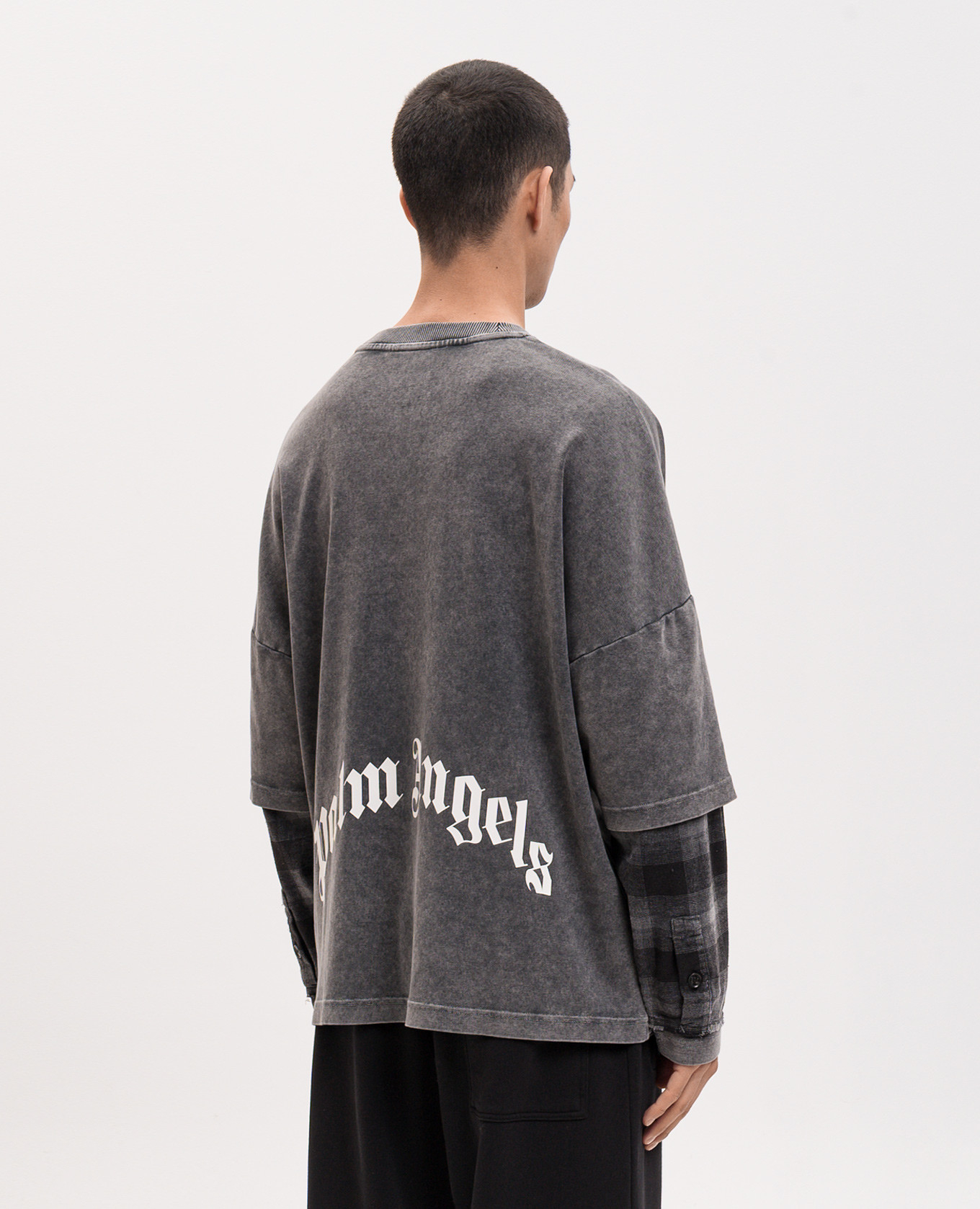 

Gray longsleeve Skull Palm Angels, Grey