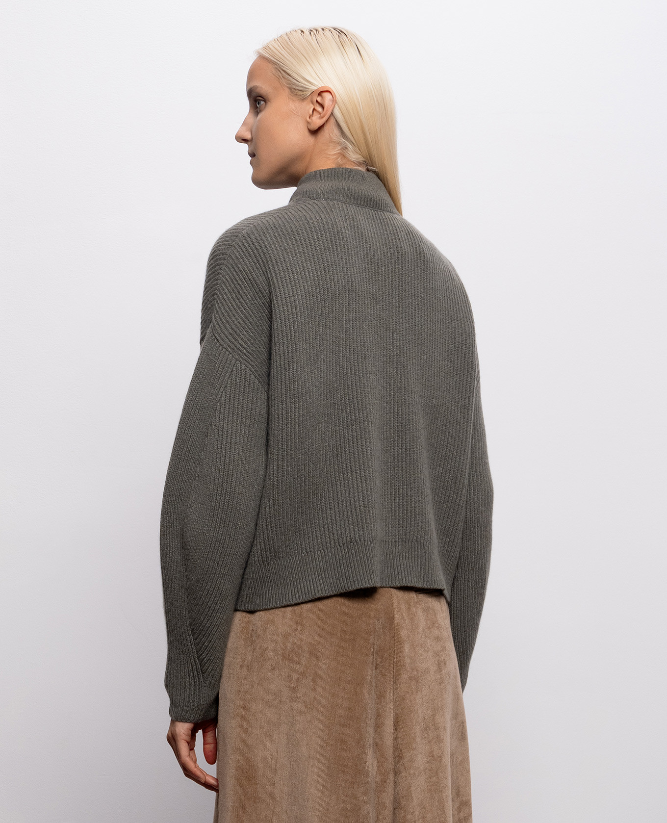 Green cashmere cardigan Brunello Cucinelli 4
