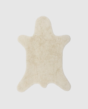 BloomingvilleMINI White Bear wool rug 82066549