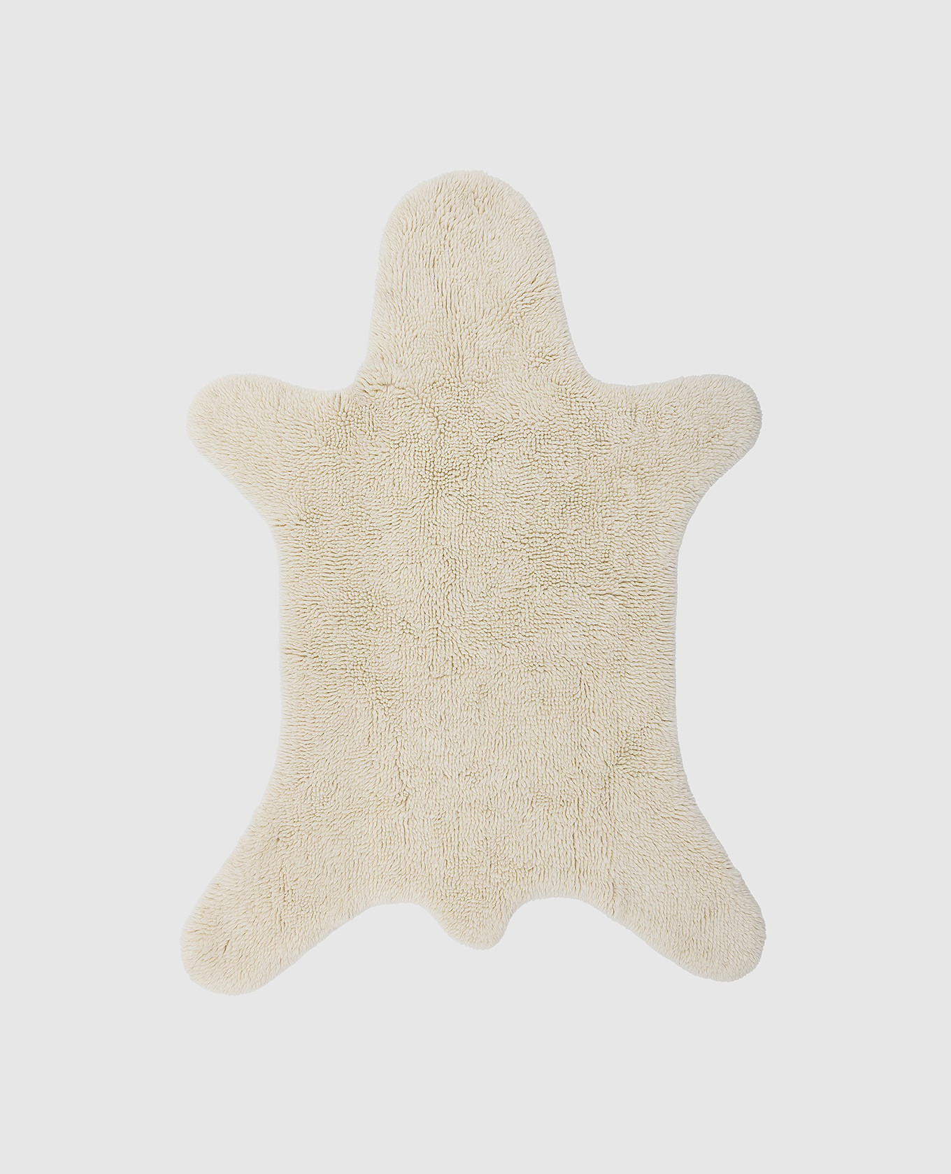 

White Bear wool rug BloomingvilleMINI