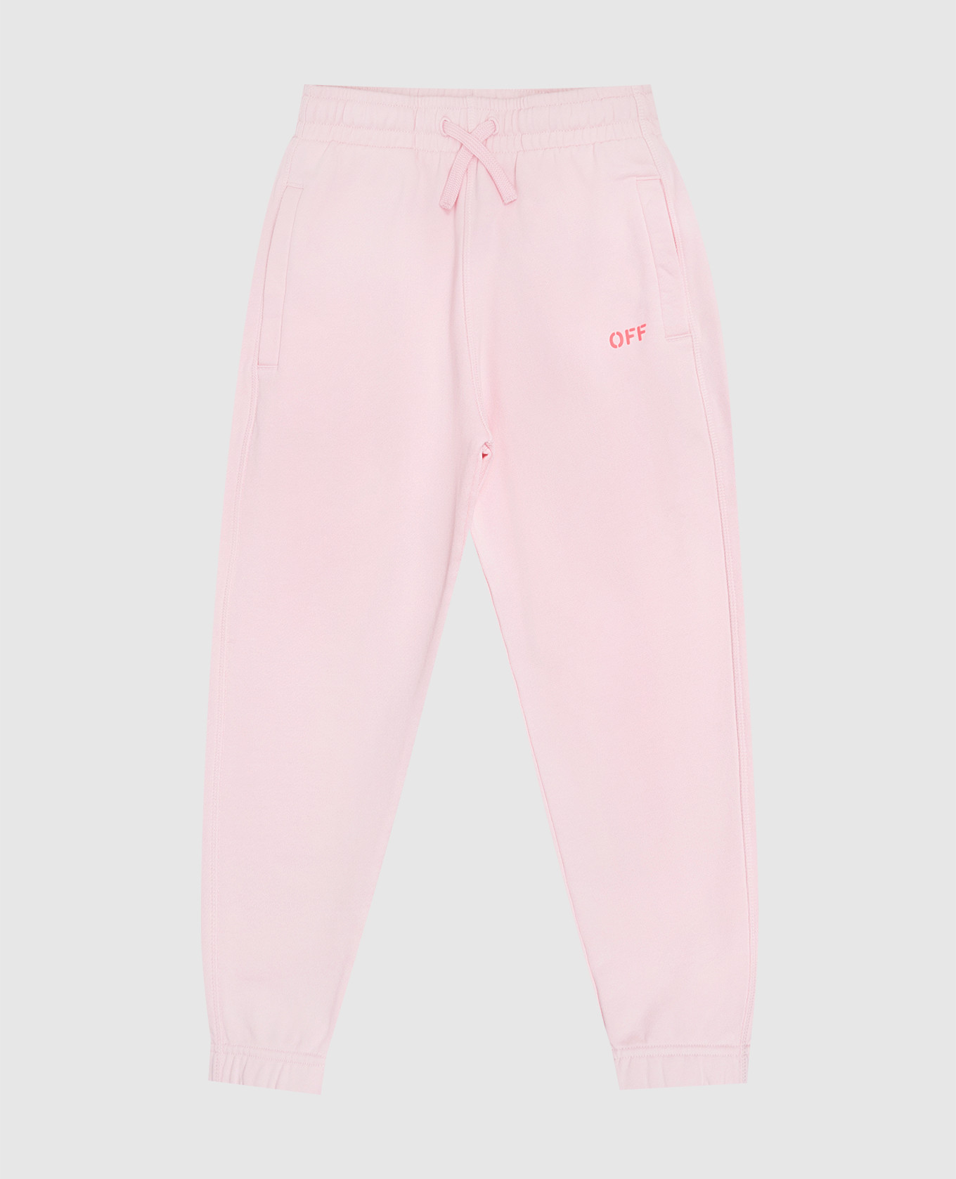 

Kids' pink joggers with Off logo print Off-White