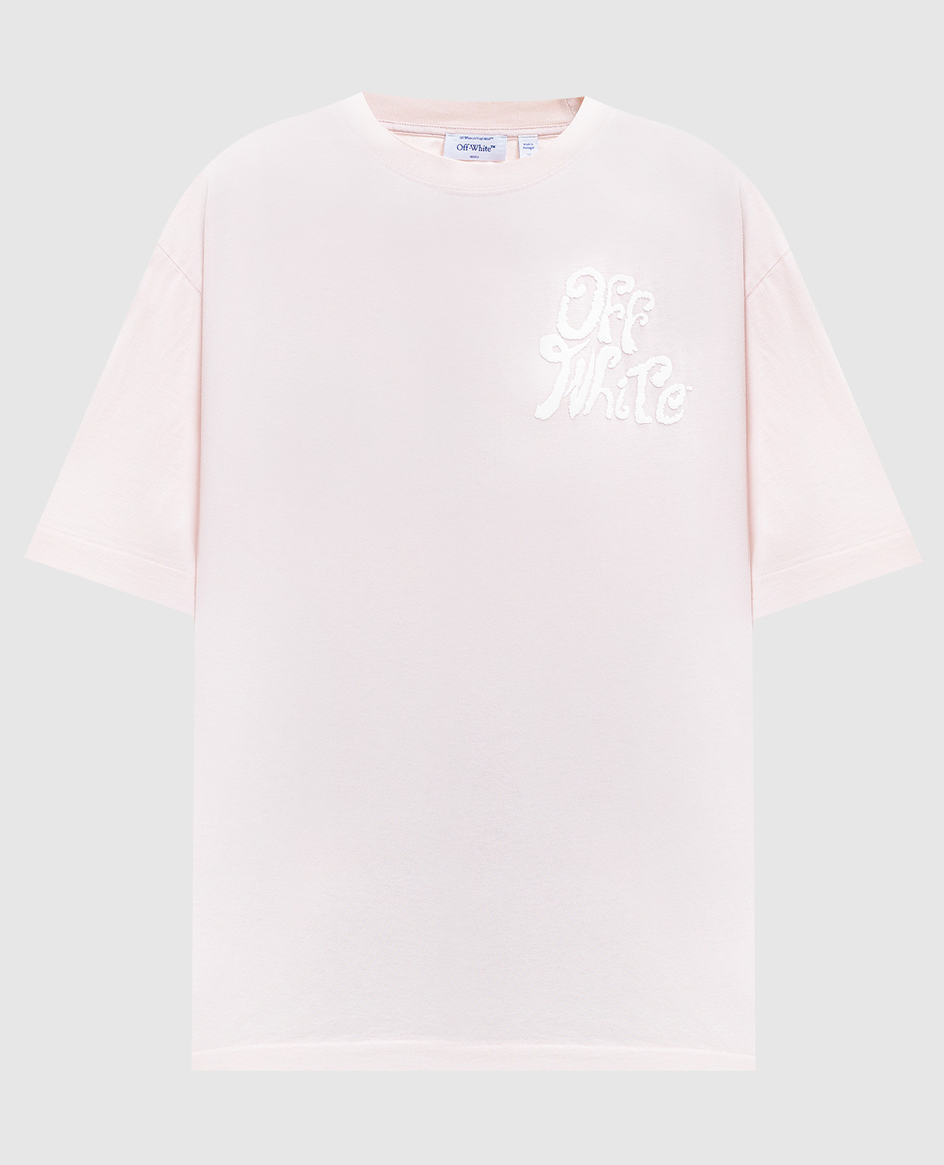 Pink T-shirt with logo print