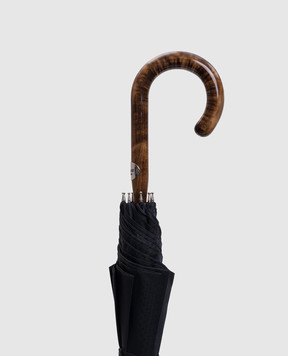 Pasotti Blue maple umbrella cane with pattern OMITUO142526823