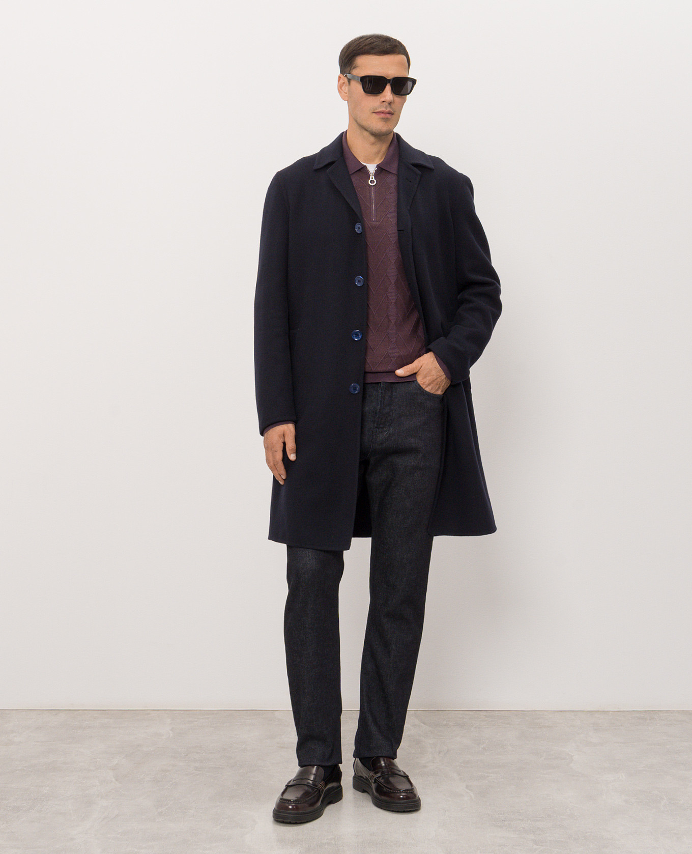 Blue wool coat Stefano Ricci 2