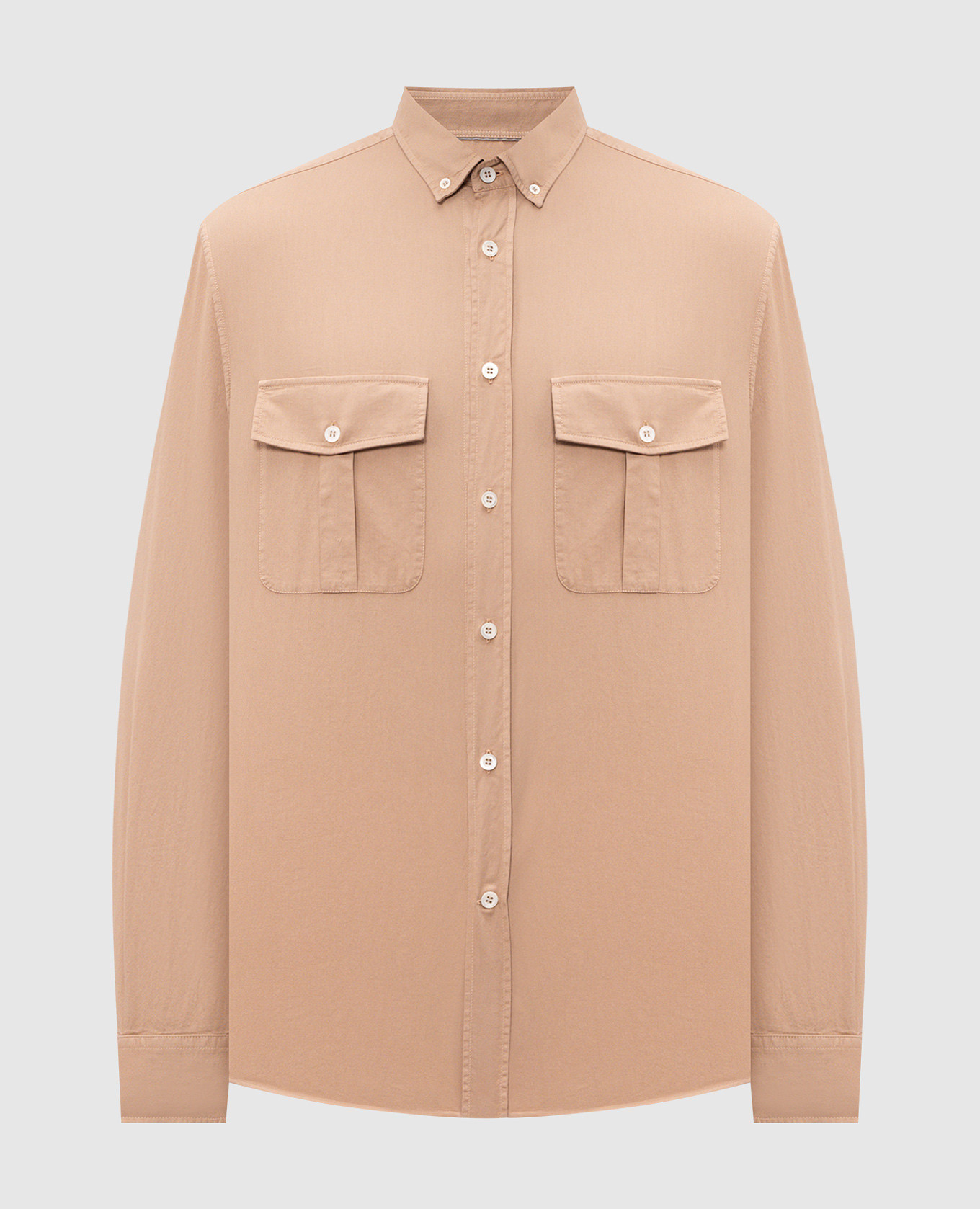 

Beige cotton shirt Brunello Cucinelli